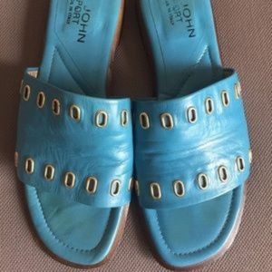 St. John sport leather sandals flats. Italy